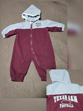 Texas A&M Windsuit size 3-6m baby girl one piece bodysuit 3M - 6M